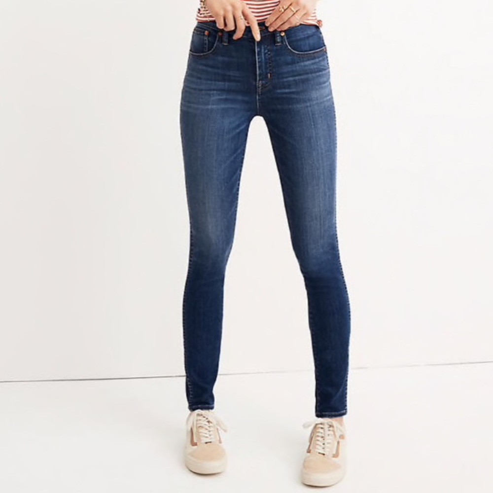 Madewell High Rise Skinny Jeans in Danny Wash